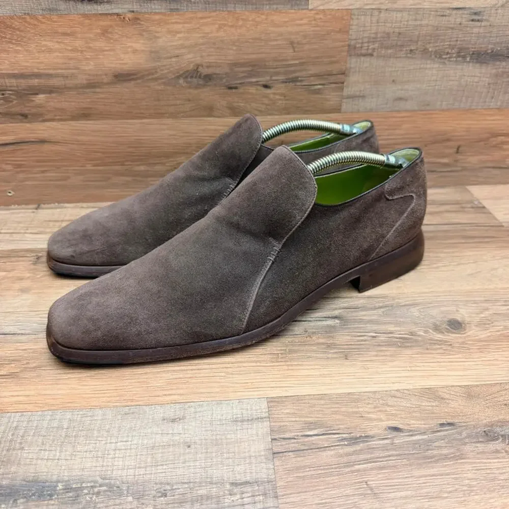 Oliver Sweeney loafers Mens size 11 Brown suede moccasins loafer  dress shoes